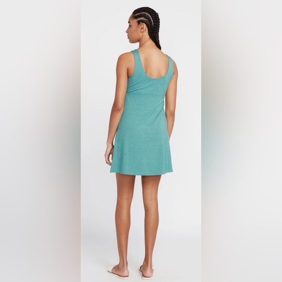 Volcom Jade Desert Bunnie green Keyhole Mini skater look reversible Dress sizeXS - Picture 5 of 9